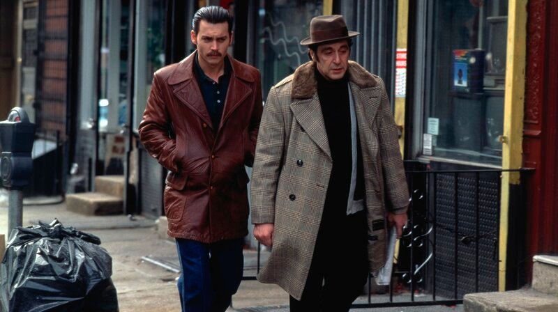 Joe Pistone/​Donnie Brasco (Johnny Depp, l.) und Lefty Ruggiero (Al Pacino) – Bild: WDR/​1997 Mandalay Entertainment