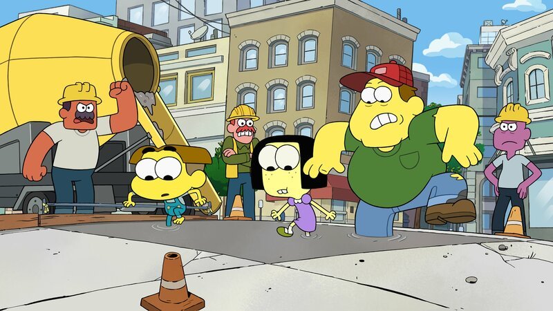 „Disneys Big City Greens“, „Willkommen zu Hause /​ Die Waschbärenplage.“ Willkommen zu HauseFamilie Green hat ihre Farm verloren. Um ein Dach über den Kopf zu haben, ziehen Cricket und Tilly zusammen mit Papa Bill vom Land zu Gramma Alice in die Großstadt Big City. Doch in der riesigen Stadt den Weg zu Grammas kleinem Häuschen zu finden, entpuppt sich als gar nicht so einfach.Die Waschbärenplage Auf der Suche nach Grammas Teddy treffen Cricket und Bill in der Garage auf eine Waschbärenfamilie. Als die Waschbären ins Haus entwischen, sorgen sie dort für jede Menge Ärger. – Bild: ORF 1