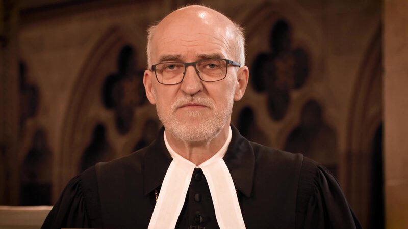 Prälat Prof. Dr. Christian Rose bei der Predigt – Bild: Bibel TV