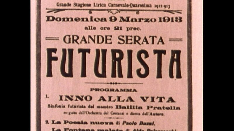 Futuristisches Manifest. – Bild: BR Futuristisches Manifest. – Bild: BR