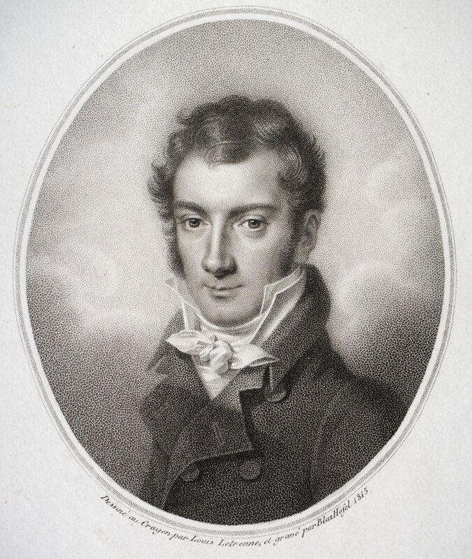 Joseph Mayseder, Kupferstich von Blasius Höfel nach einer Zeichnung von Louis Letronne, 1815. – Bild: ORF/​C & W Film/​Aus dem Archiv von: Raimund Lissy