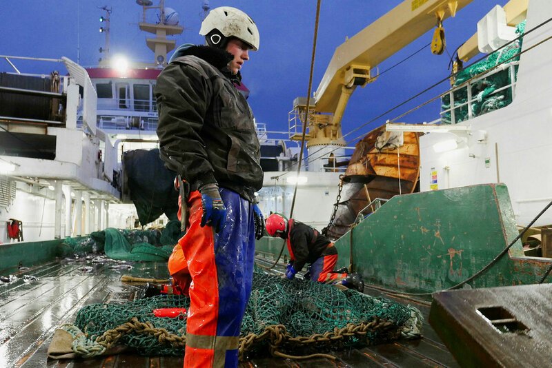 Harte Arbeit auf rauher See Schon in den frühen Morgenstunden müssen die Fischer aufbrechen SRF/​ Terminal – Bild: SRF2