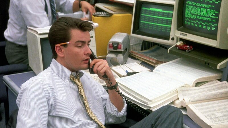 Der junge Aktienhändler Bud Fox (Charlie Sheen) setzt alles daran, an der Börse das ganz große Geld zu verdienen.Der junge Aktienhändler Bud Fox (Charlie Sheen) setzt alles daran, an der Börse das ganz groüe Geld zu verdienen. – Bild: RTL Zwei Der junge Aktienhändler Bud Fox (Charlie Sheen) setzt alles daran, an der Börse das ganz große Geld zu verdienen.Der junge Aktienhändler Bud Fox (Charlie Sheen) setzt alles daran, an der Börse das ganz groüe Geld zu verdienen. – Bild: RTL Zwei