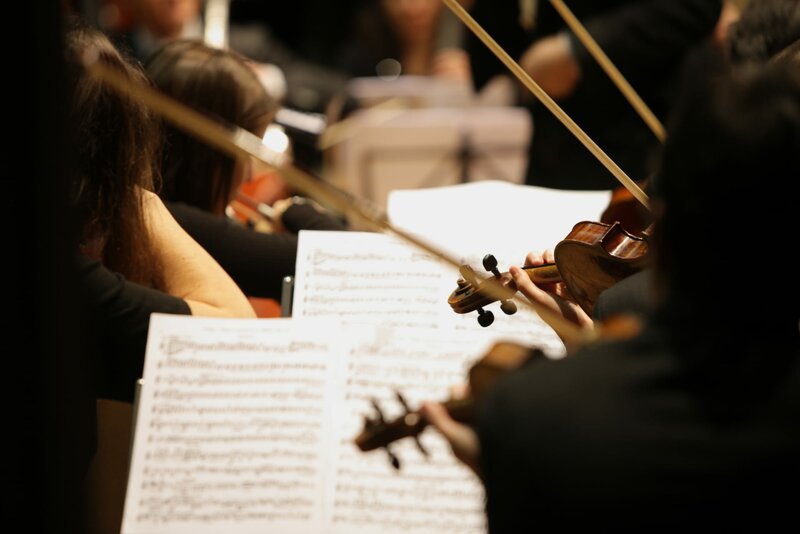 Violinists during a classical concert music. – Bild: Shutterstock