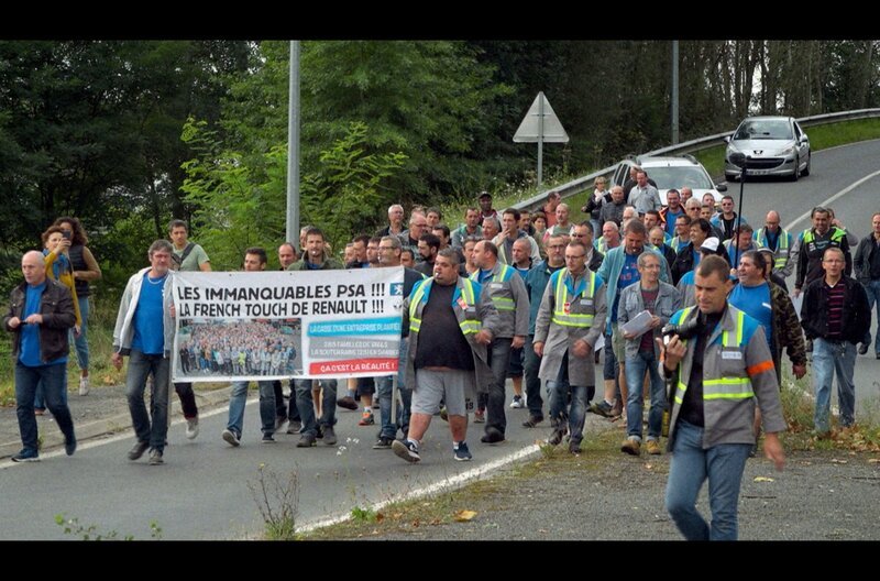 Demonstration von Arbeitern des Sodimatex-Werkes 2010 in Crépy-en-Valois – Bild: ARTE France /​ © Revolt Cinema