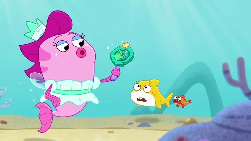 L-R: Toothfish Fairy, Baby Shark, William – Bild: NICKELODEON/​VIACOM /​ NICKELODEON/​VIACOM