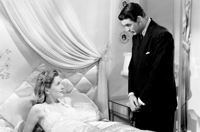 Ist Linas (Joan Fontaine) Angst vor Johnnie (Cary Grant) gerechtfertigt? – Bild: Beta Film / Ist Linas (Joan Fontaine) Angst vor Johnnie (Cary Grant) gerechtfertigt? Ist Linas (Joan Fontaine) Angst vor Johnnie (Cary Grant) gerechtfertigt? – Bild: Beta Film / Ist Linas (Joan Fontaine) Angst vor Johnnie (Cary Grant) gerechtfertigt?