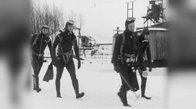 Tauchsport im Winter, Aalen 1968. – Bild: SWR
