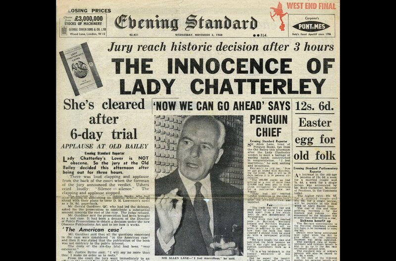 Als Lawrence’ Roman „Lady Chatterley und ihr Liebhaber“ im Jahr 1960 immer noch nicht in England veröffentlicht werden darf, beschließt der Penguin-Verlag, gegen die Zensur zu kämpfen. – Bild: arte
