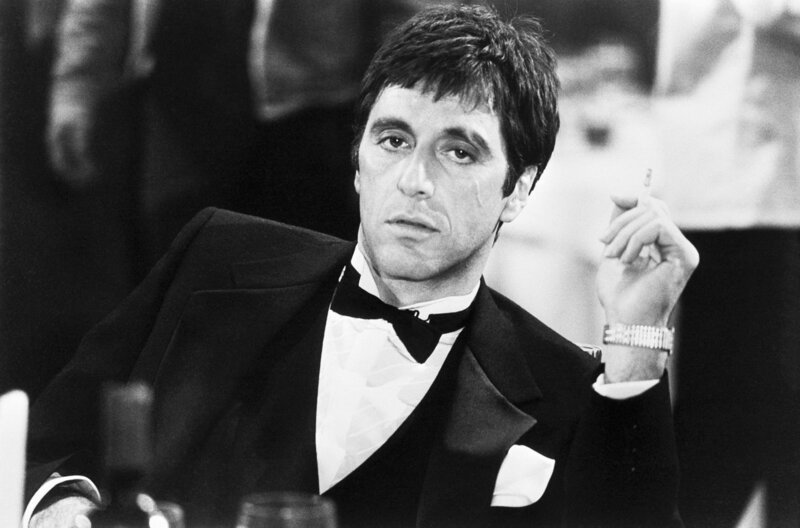 Al Pacino als Tony Montana in Brian De Palmas Kultfilm ?Scarface? – Bild: John Bryson/​Sygma/​Corbis/​Getty Images