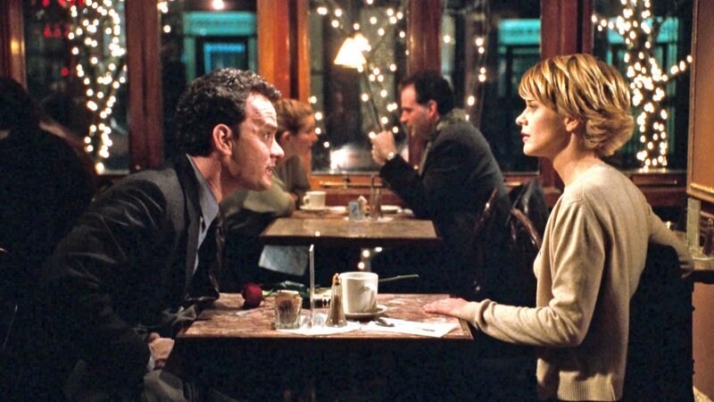 Joe Fox (Tom Hanks) und Kathleen Kelly (Meg Ryan) können sich nicht ausstehen.. – Bild: RTL Zwei