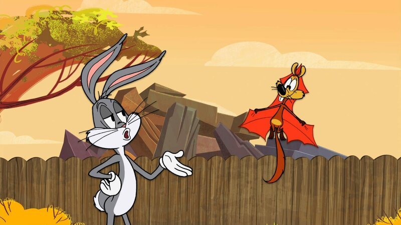 Bugs Bunny und Squeaks (r.) führen den Koyoten an der Nase herum. – Bild: SUPER RTL