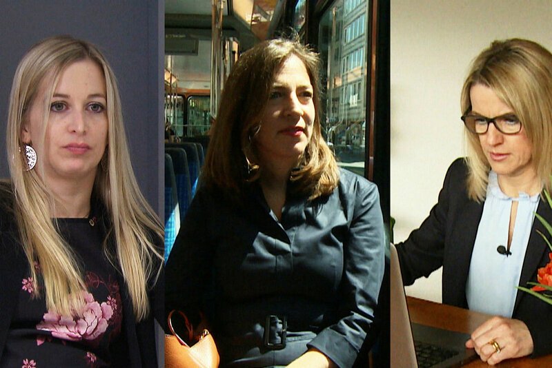 DOK Die Chefinnen – Wenn Frauen an der Macht sind Claudia Graf leitet eine Bierbrauerei, Nadine Caprez ist Führungskraft in zwei Betrieben, Cornelia Marending ist Chefin von 5000 Mitarbeitenden. SRF – Bild: SRF2 DOK Die Chefinnen – Wenn Frauen an der Macht sind Claudia Graf leitet eine Bierbrauerei, Nadine Caprez ist Führungskraft in zwei Betrieben, Cornelia Marending ist Chefin von 5000 Mitarbeitenden. SRF – Bild: SRF2