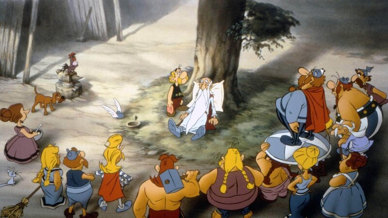 Asterix (3.v.li.), Obelix (2.v.re.) und die restlichen Gallier machen sich Sorgen um Miraculix (Mi.). Obelix hat ihn mit einem schweren Hinkelstein getroffen und nun kann sich dieser nicht mehr an die Formel des Zaubertranks erinnern. – Bild: SUPER RTL (C) Das SUPER RTL-Bildmaterial darf nur zur redaktionellen Berichterstattung im Zusammenhang mit der jeweiligen Sendung unter Angabe der Credits und Beachtung der unter http://kommunikation. Asterix (3.v.li.), Obelix (2.v.re.) und die restlichen Gallier machen sich Sorgen um Miraculix (Mi.). Obelix hat ihn mit einem schweren Hinkelstein getroffen und nun kann sich dieser nicht mehr an die Formel des Zaubertranks erinnern. – Bild: SUPER RTL (C) Das SUPER RTL-Bildmaterial darf nur zur redaktionellen Berichterstattung im Zusammenhang mit der jeweiligen Sendung unter Angabe der Credits und Beachtung der unter http://kommunikation.