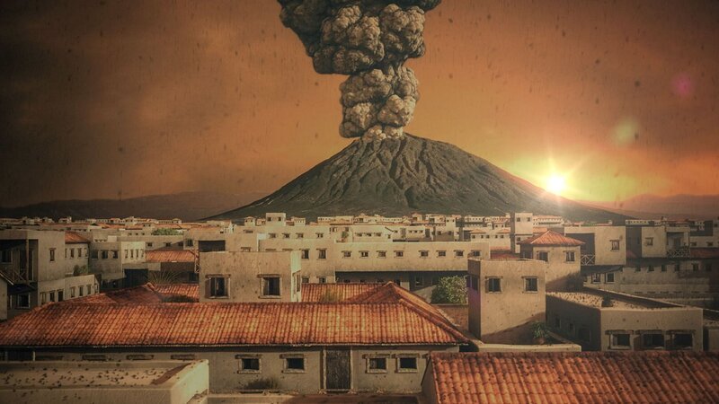 Der Vulkanologe Claudio Scarpati hat den zerstörerischen Vulkanausbruch von Pompeji forensisch rekonstruiert. Er ging von den geologischen Spuren aus, die der Ausbruch hinterlassen hat. Seine Forschungen liefern uns wertvolle Erkenntnisse über den Verlauf. – Bild: arte