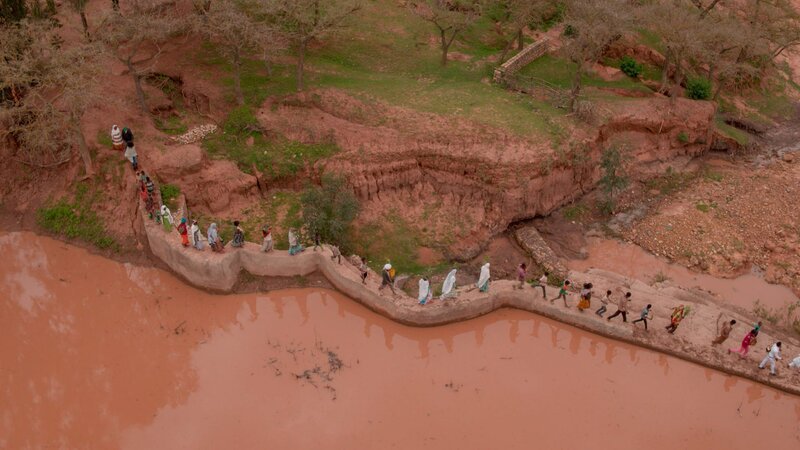 Bewässerungsbrunnen „Wasserbank“ Äthiopiens. – Bild: ORF/​Great Green Wall Ltd./​© Tim Cragg