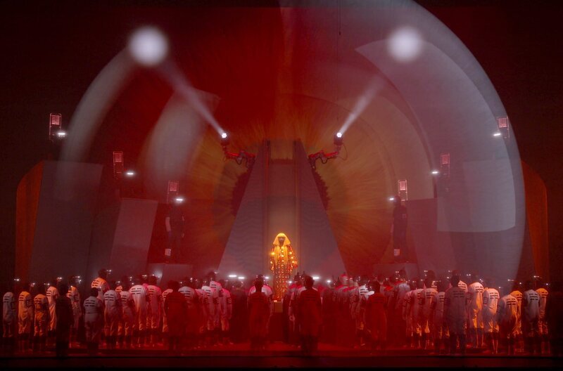 Der spanische Videokünstler Franc Aleu versetzt die aufregende Puccini-Oper „Turandot“ in die Zukunft. – Bild: ARTE France /​ © Les films Jack Fébus