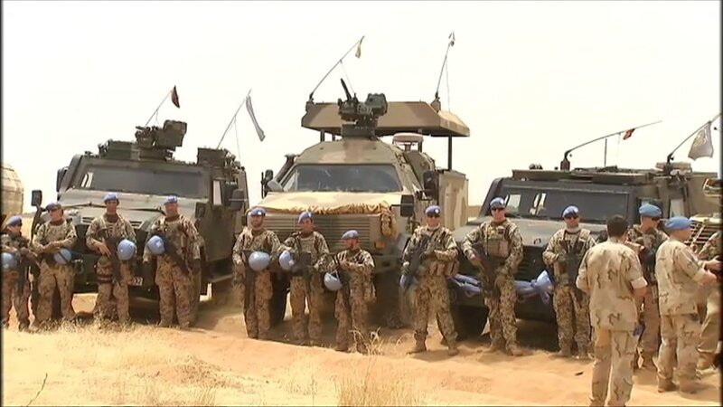 Bis zu 1.100 Soldatinnen und Soldaten der Bundeswehr dienen in Mali als UN-Peacekeeper. – Bild: ZDF und ZDF./​ZDF