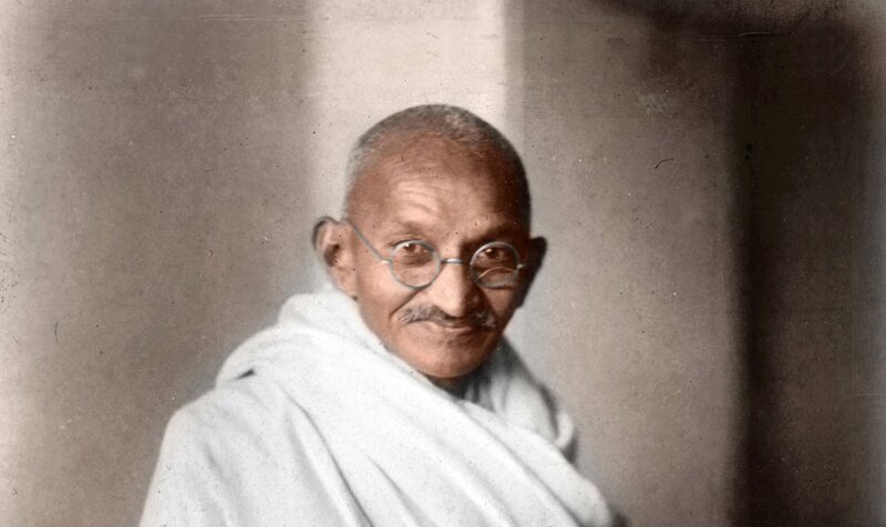 Mahatma Gandhi, London 1931. – Bild: ORF/​Dinodia Photo/​Jayan Mitra