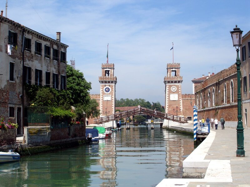 Arsenaleinfahrt Venedig, Rio Arsenale. – Bild: ORF/​Laufbild
