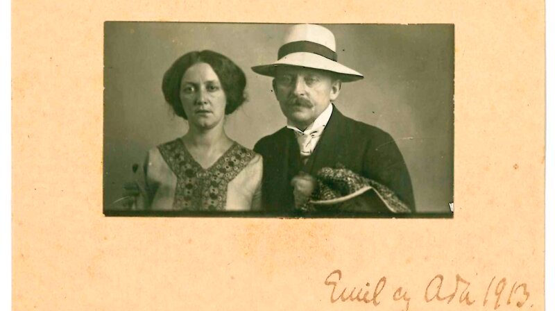 Ada und Emil Nolde 1913 auf dem Weg in die Südsee – Bild: NDR/​ARTE/​Noldestiftung Seebüll