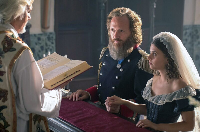 Giuseppe Garibaldi (Carlo Olivazzi) heiratet seine zweite Frau, die Marquise Giuseppina Raimondi (Arianna Cicci). – Bild: arte Giuseppe Garibaldi (Carlo Olivazzi) heiratet seine zweite Frau, die Marquise Giuseppina Raimondi (Arianna Cicci). – Bild: arte