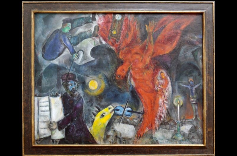 Marc Chagall: „Der Engelssturz“, Film-Still (1923/​1933/​1947) – Bild: Kunstmuseum Basel/​VG Bild-Kunst /​ Marc Chagall: „Der Engelssturz“, Film-Still (1923/​1933/​1947)