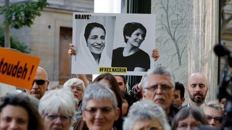 Die iranische Menschenrechtsanwältin Nasrin Sotudeh wird 2018 zu 38 Jahren Haft und 148 Peitschenhieben verurteilt. – Bild: ZDF und Jeff Kaufman./Jeff Kaufman Die iranische Menschenrechtsanwältin Nasrin Sotudeh wird 2018 zu 38 Jahren Haft und 148 Peitschenhieben verurteilt. – Bild: ZDF und Jeff Kaufman./Jeff Kaufman