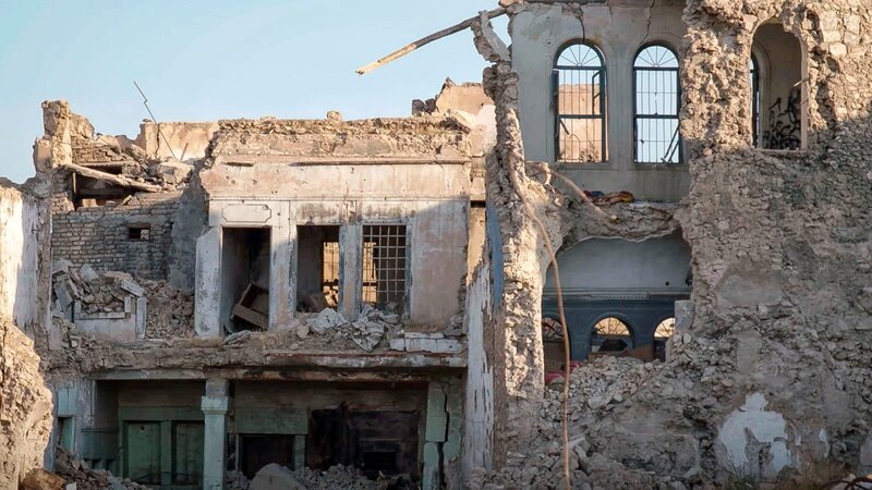 zerstörtes Haus – Bild: NZZ