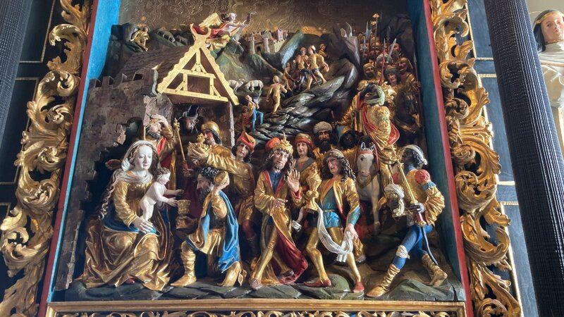 Oppenberger Altar. (Gotischer Seitenaltar von Leonhard Astl in der Wallfahrtskirche Oppenberg Rottenmann, Steiermark) – Bild: ORF/Landesstudio Steiermark/Herbert Senegacnik Oppenberger Altar. (Gotischer Seitenaltar von Leonhard Astl in der Wallfahrtskirche Oppenberg Rottenmann, Steiermark) – Bild: ORF/Landesstudio Steiermark/Herbert Senegacnik