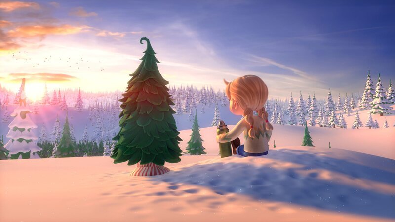 Piney und Georgie genießen zusammen den Sonnenuntergang. – Bild: KiKA/​The Lonesome Pine Animation, LLC.