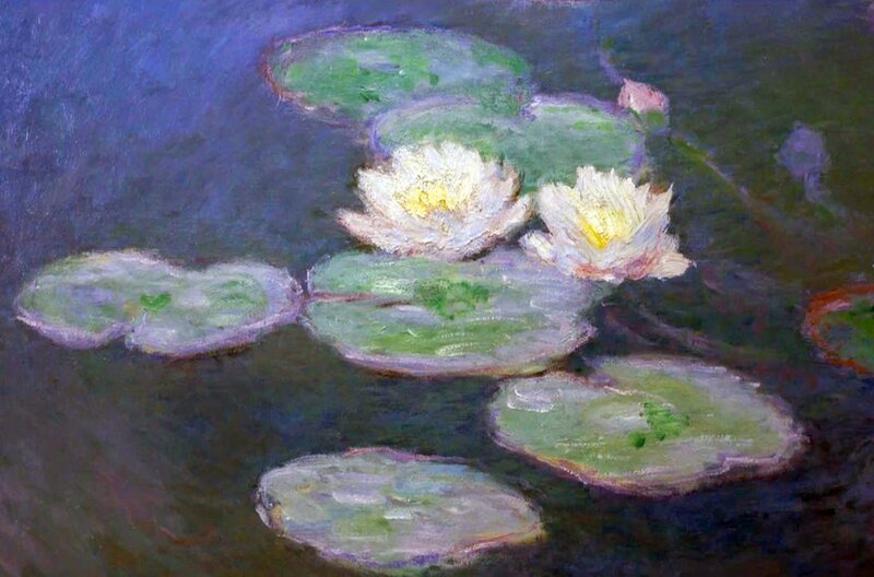 Ausschnitt aus Claude Monets Gemälde „Seerosen“. Die Pflanzen waren ein sehr beliebtes Motiv des Künstlers. Die Inspiration holte er sich aus seinem Garten. – Bild: ZDF / © CÈline Metzger/Kobalt Documentary Ausschnitt aus Claude Monets Gemälde „Seerosen“. Die Pflanzen waren ein sehr beliebtes Motiv des Künstlers. Die Inspiration holte er sich aus seinem Garten. – Bild: ZDF / © CÈline Metzger/Kobalt Documentary