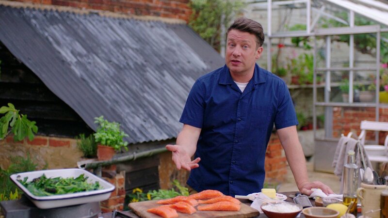 Jamie Oliver Mal Anders S E Raffiniert Gef Llte Lachsfilets Kimchi Roast Chicken Salmon