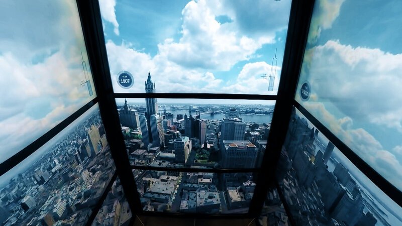 In den schnellen Aufzügen der höchsten Wolkenkratzer werden Druckkabinen eingesetzt, damit der menschliche Körper mit den plötzlichen Luftdruckschwankungen zurechtkommt. – Bild: BILD