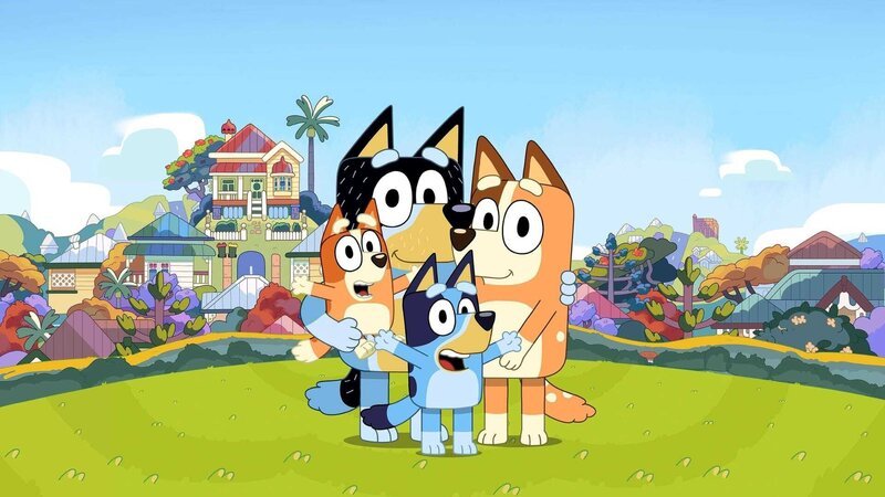 L-R: Bingo, Bandit, Bluey, Chilly – Bild: ABC /​ BBC Studios