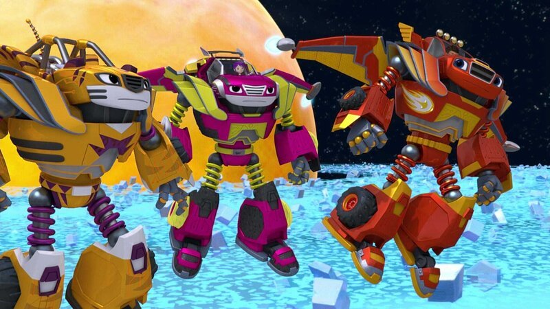 Unten, l-r: Stripes, Watts, Blaze. Oben, l-r: Gabby, AJ – Bild: ViacomCBS