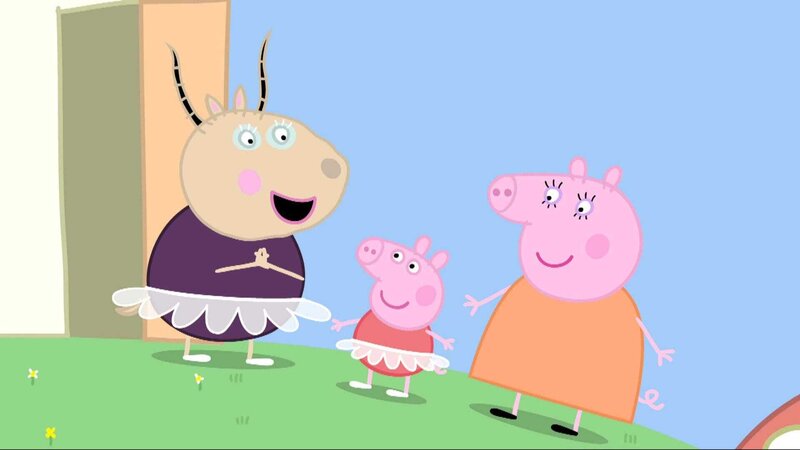 v.li.: Madame Gazelle, Peppa Pig, Mummy Pig – Bild: Paramount