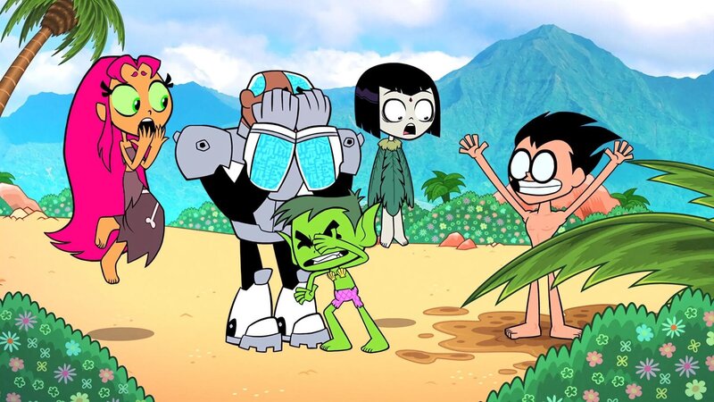 L-R: Starfire, Cyborg, Beastboy, Raven, Robin – Bild: Cartoon Network