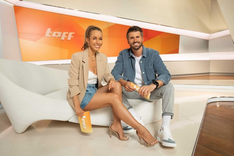Annemarie Carpendale (l.); Thore Schölermann (r.) – Bild: ProSieben /​ Benjamin Kis Eigenproduktionsbild frei