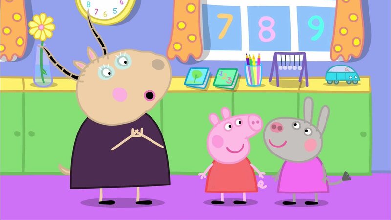L-r: Madame Gazelle, Peppa Pig, Delphine Donkey – Bild: Paramount