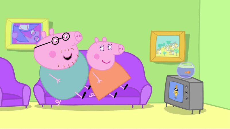 L-R: Daddy Pig, Mummy pig – Bild: Paramount