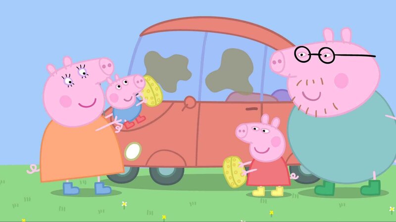 v.li.: Mummy Pig, George Pig, Peppa Pig, Daddy Pig – Bild: Paramount