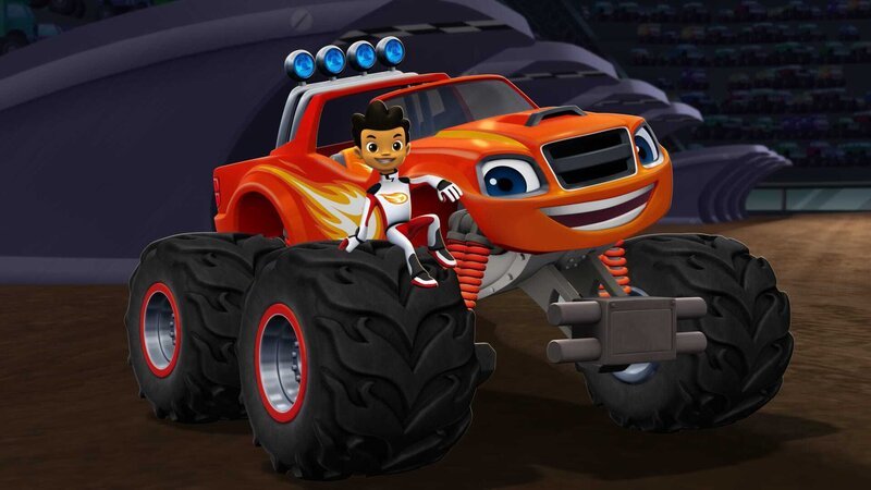 A.J. and Blaze in BLAZE AND THE MONSTER MACHINES on Nickelodeon. Photo: Nickelodeon. ©2014 Viacom International, Inc. All Rights Reserved. – Bild: Nickelodeon