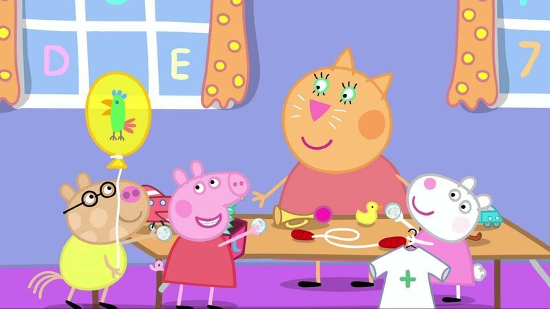 L-R: Pedro Pony, Peppa Pig, Mummy Pig, Suzy Sheep – Bild: Paramount