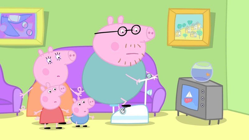 v.li.: Mummy Pig, Peppa Pig, George Pig, Daddy Pig – Bild: Paramount v.li.: Mummy Pig, Peppa Pig, George Pig, Daddy Pig – Bild: Paramount