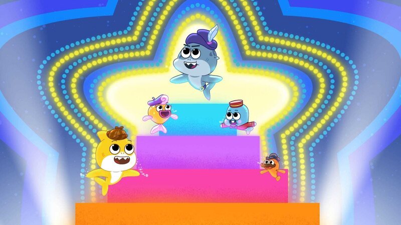 L-R: Detective Baby Shark, Mrs. Goldie, Shadow, Prince Hank, William Watson – Bild: Paramount