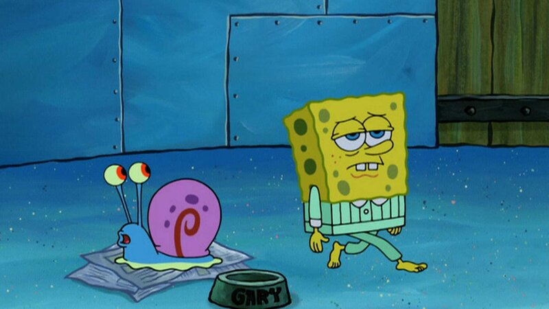 L-R: Gary, SpongeBob – Bild: ViacomCBS