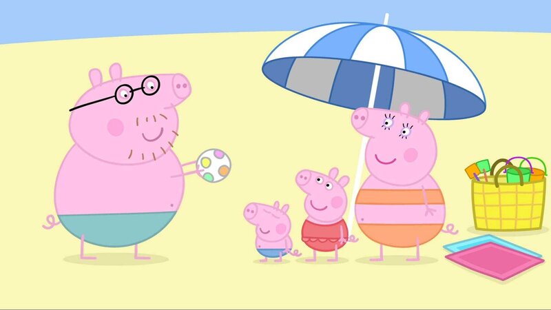 v.li.: Daddy Pig, George Pig, Peppa Pig, Mummy Pig – Bild: Paramount