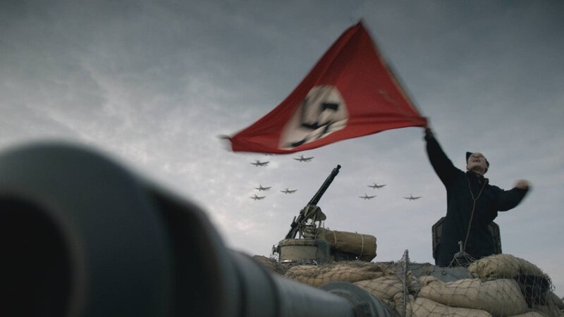 Stukkas flying over Karl Fuchs in his Panzer Tank. (Photo credit: DSP) – Bild: DSP