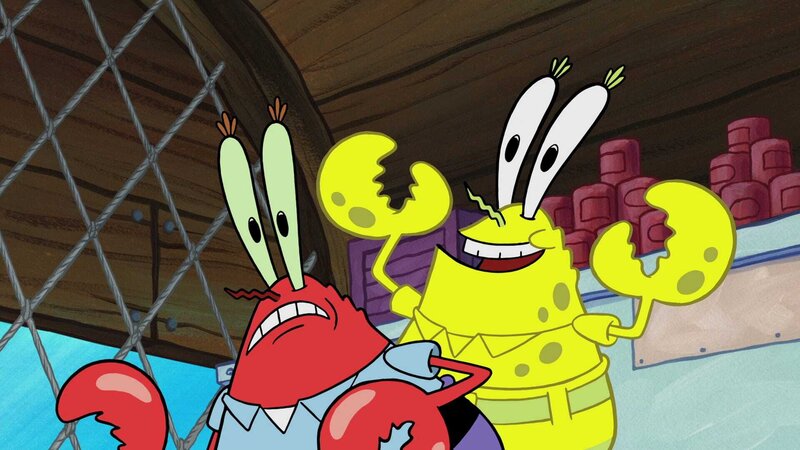 L-R: Mr. Krabs, SpongeBob – Bild: ViacomCBS